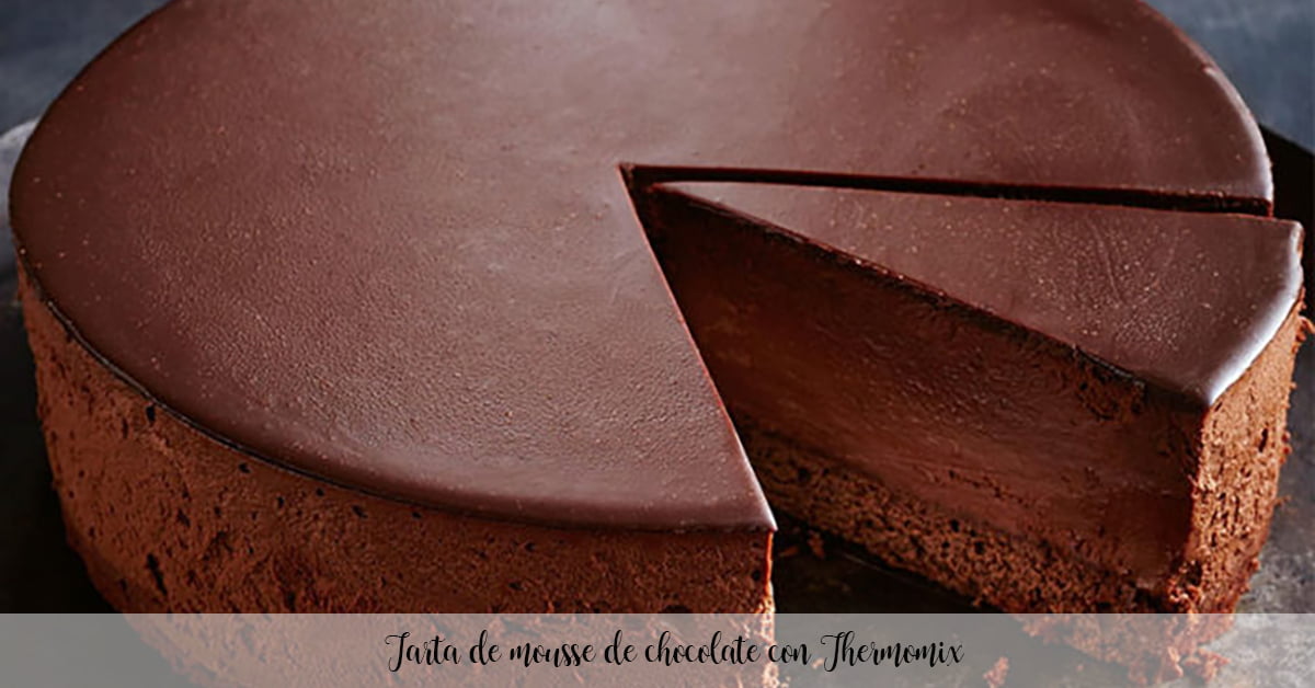 Chocolate mousse cake with Thermomix