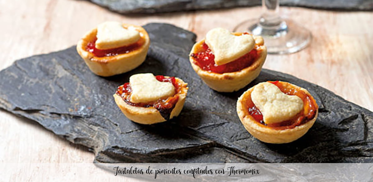Confit pepper tartlets with Thermomix