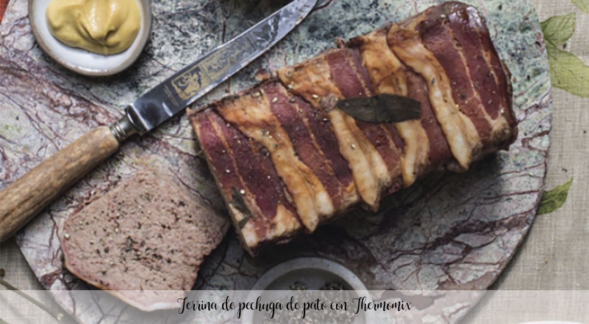 Duck breast terrine with Thermomix