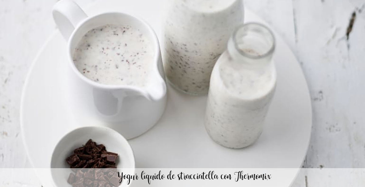 Stracciatella liquid yogurt with Thermomix