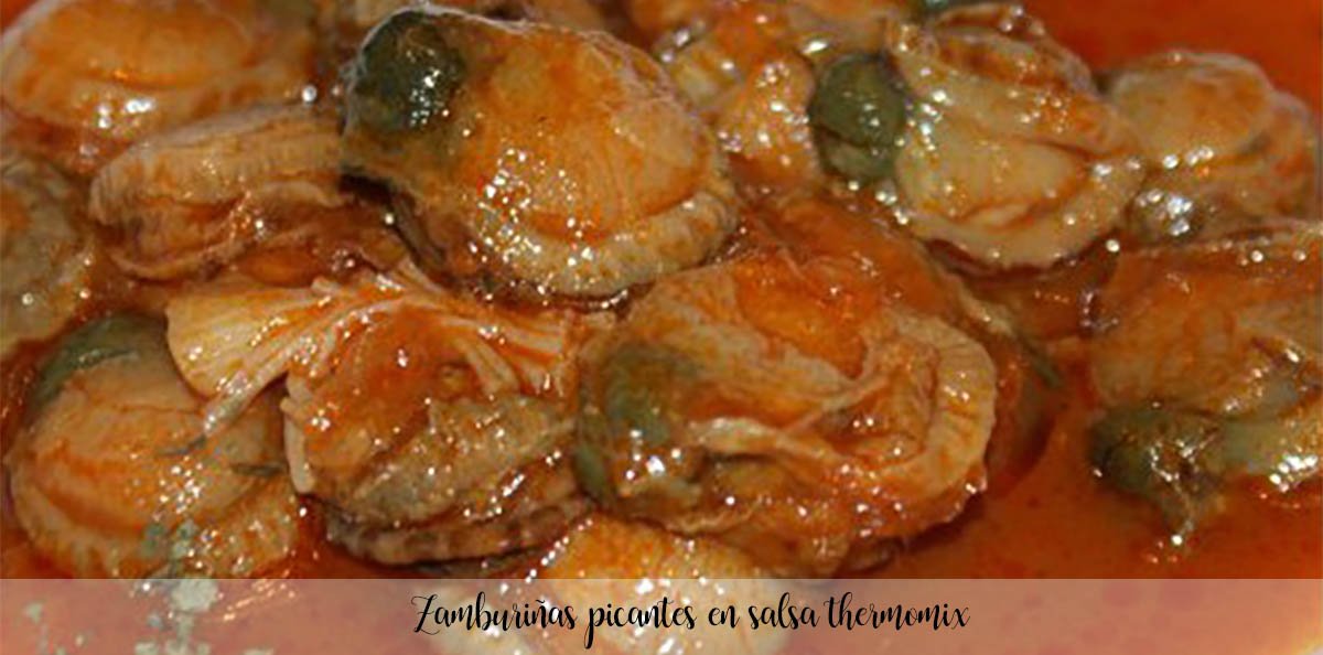 Spicy scallops in thermomix sauce