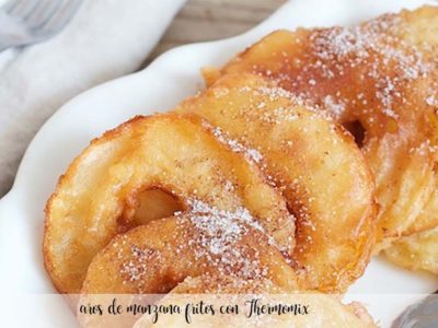 fried apple rings with Thermomix