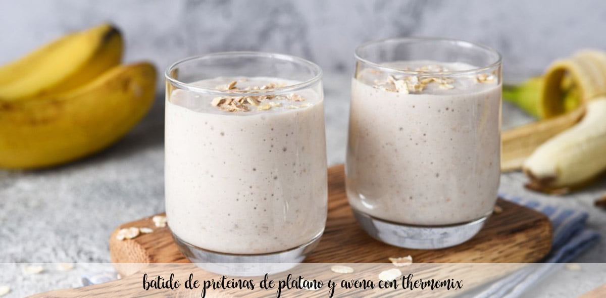 banana and oatmeal protein shake with thermomix