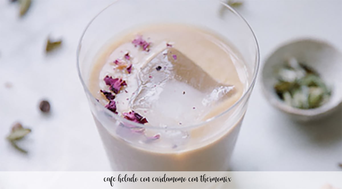 Iced coffee with cardamom with thermomix