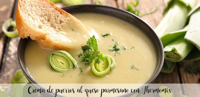 Leek cream with Parmesan cheese with Thermomix