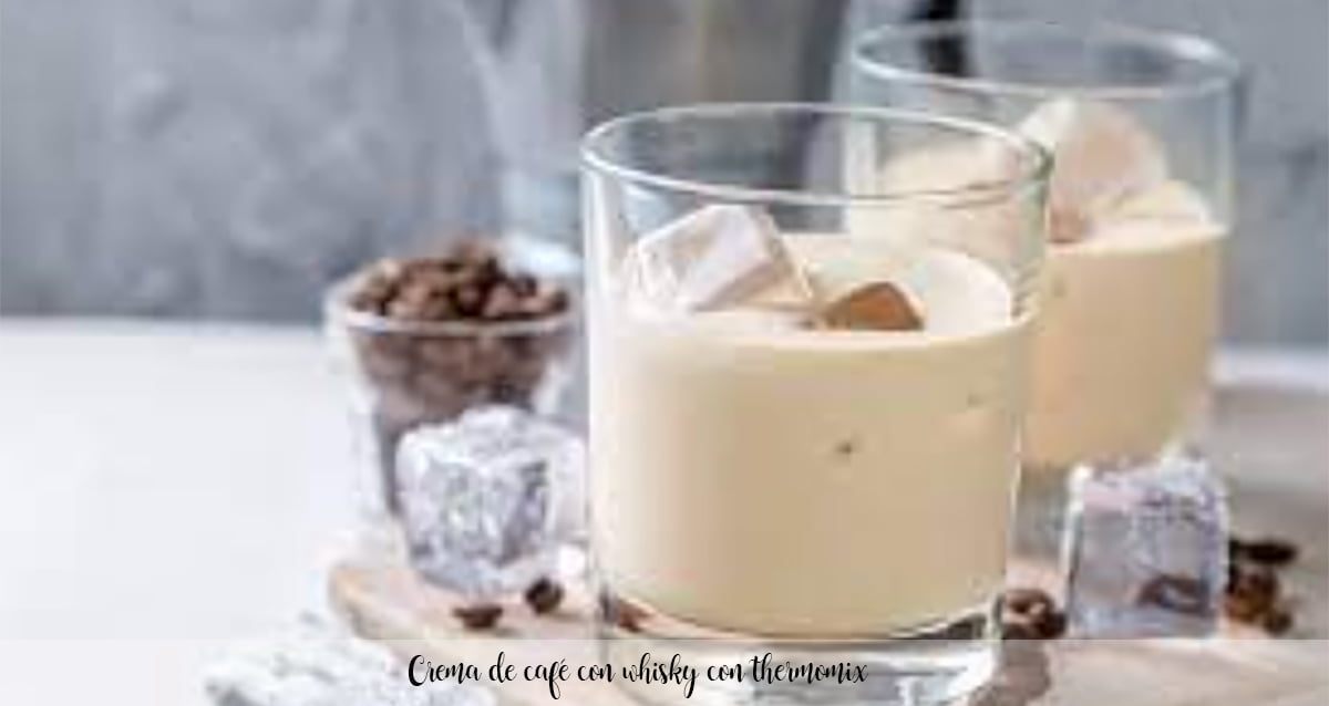 Coffee cream with whiskey with thermomix