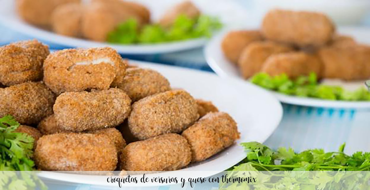 Vegetable and cheese croquettes with Thermomix