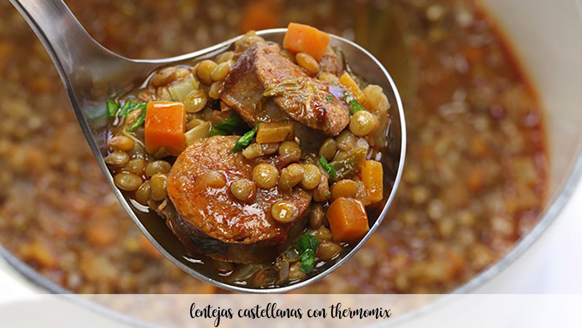 Castilian lentils with Thermomix