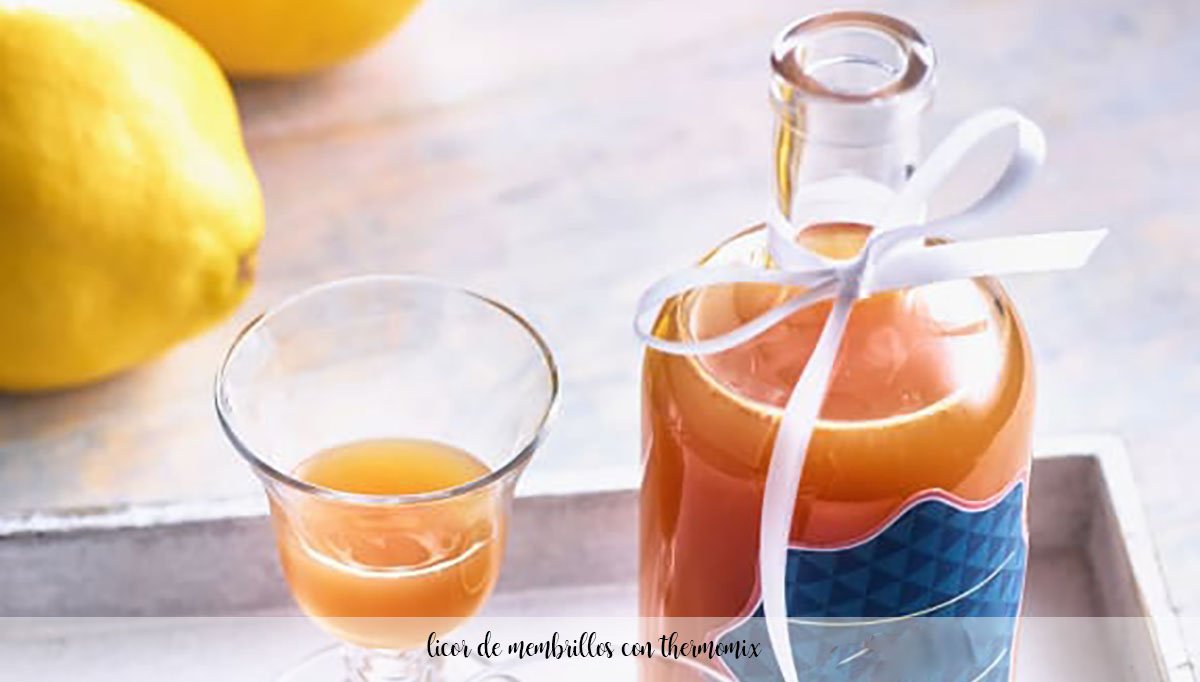 quince liqueur with thermomix