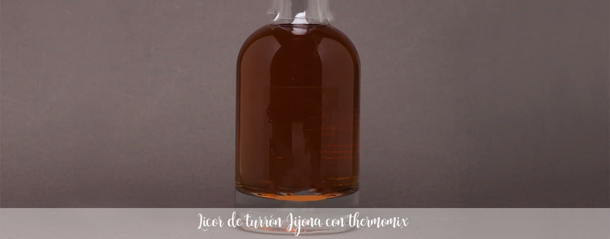 Jijona nougat liqueur with thermomix