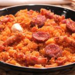 Migas with chorizo ​​and bacon with GM pot