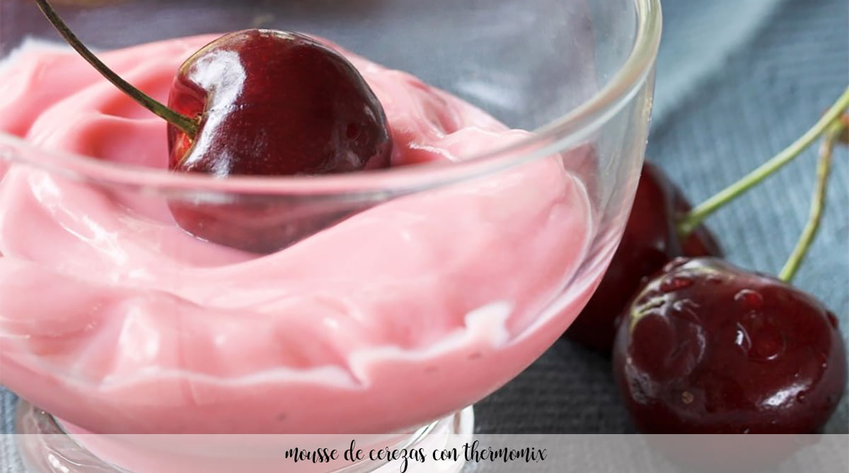 Cherry mousse with Thermomix