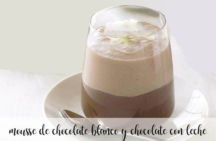 white chocolate milk chocolate mousse thermomix