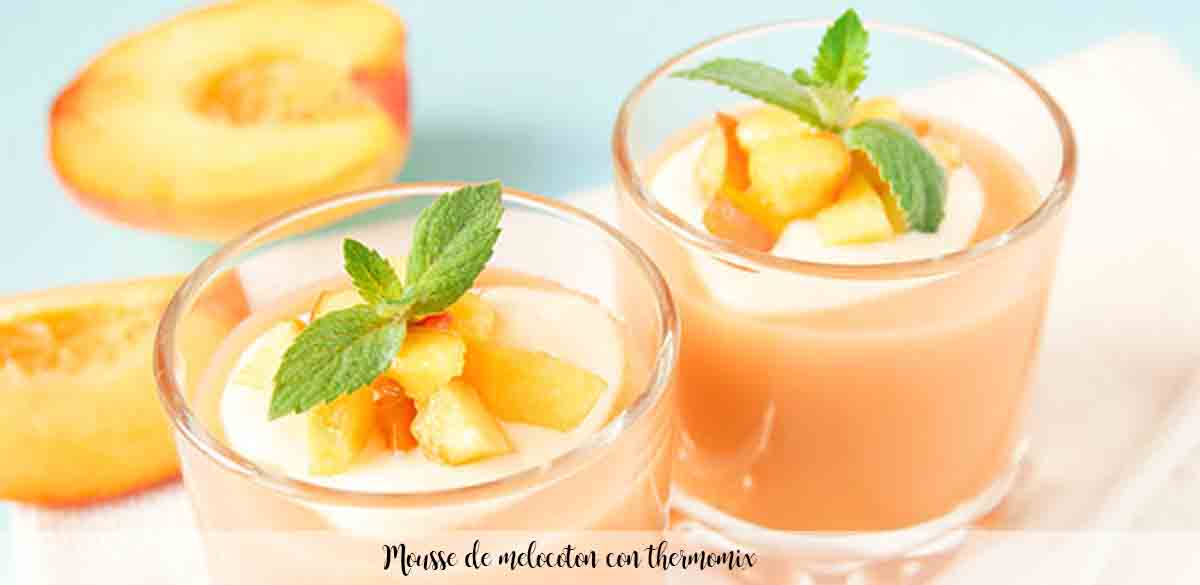Peach mousse with Thermomix