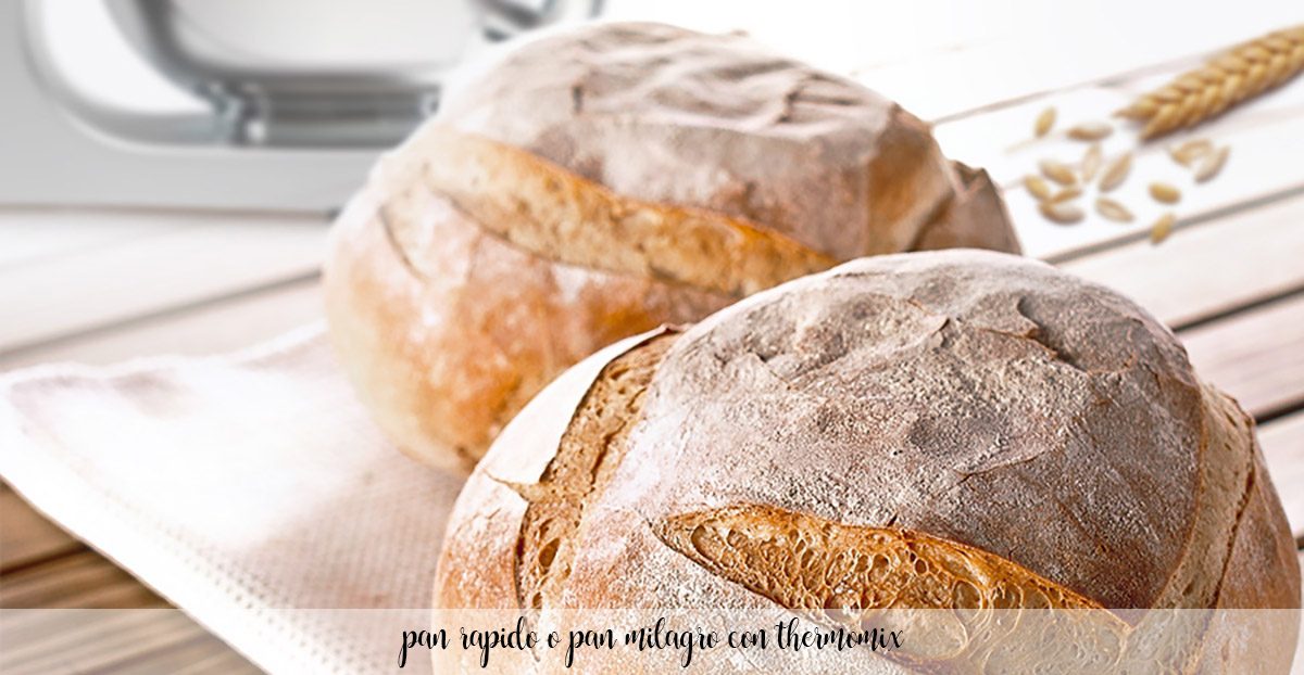 Quick bread or miracle bread with thermomix