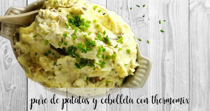 Mashed potatoes and chives with thermomix