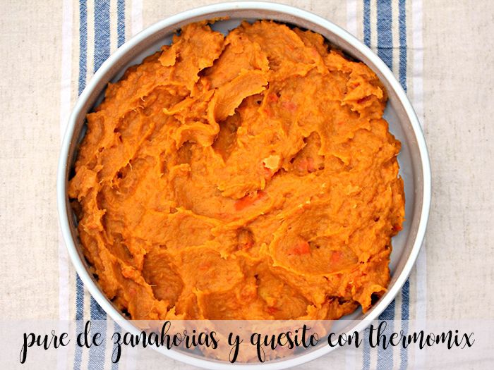 carrot puree and cheese with thermomix