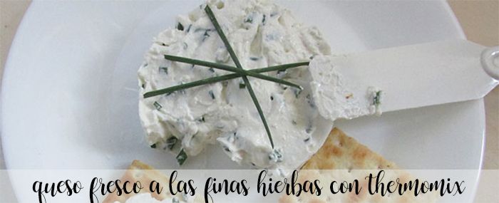 Creamy cheese with fine herbs with thermomix