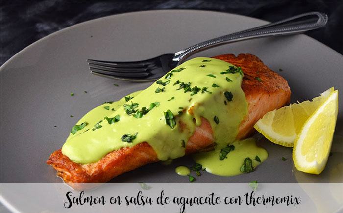 Salmon in avocado sauce with thermomix