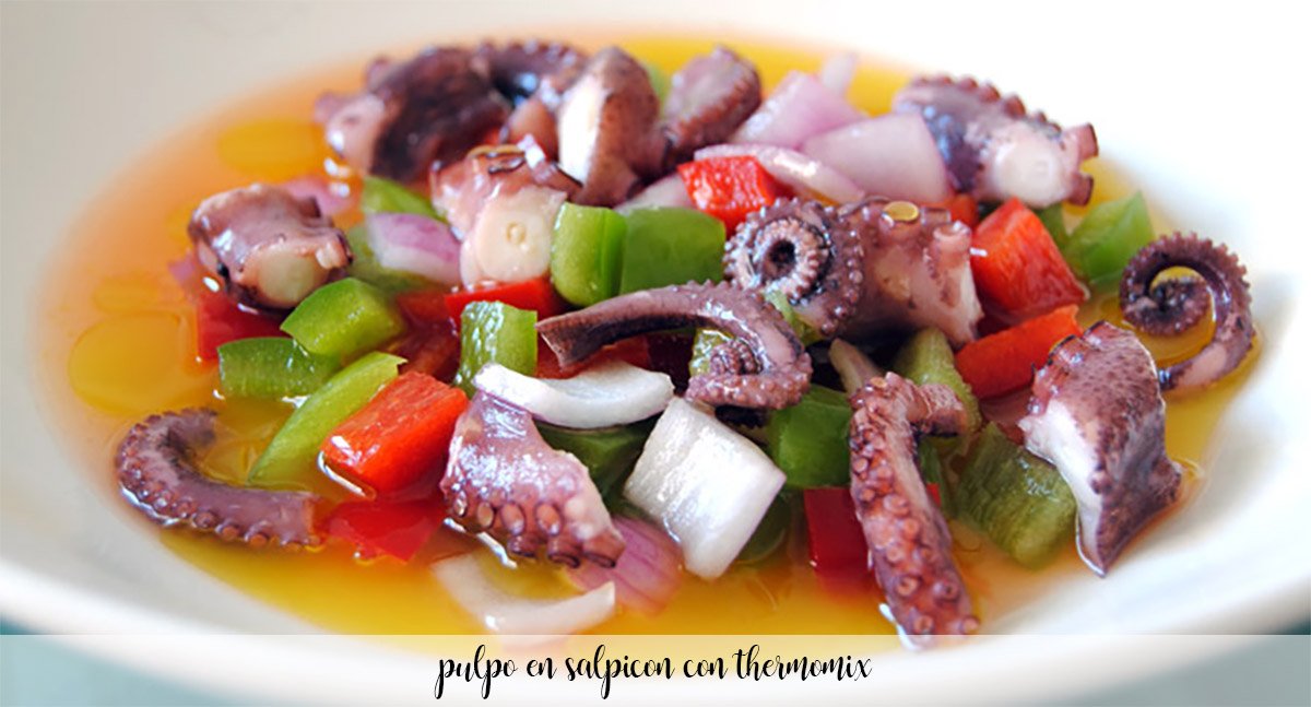 Octopus in salpicon with Thermomix