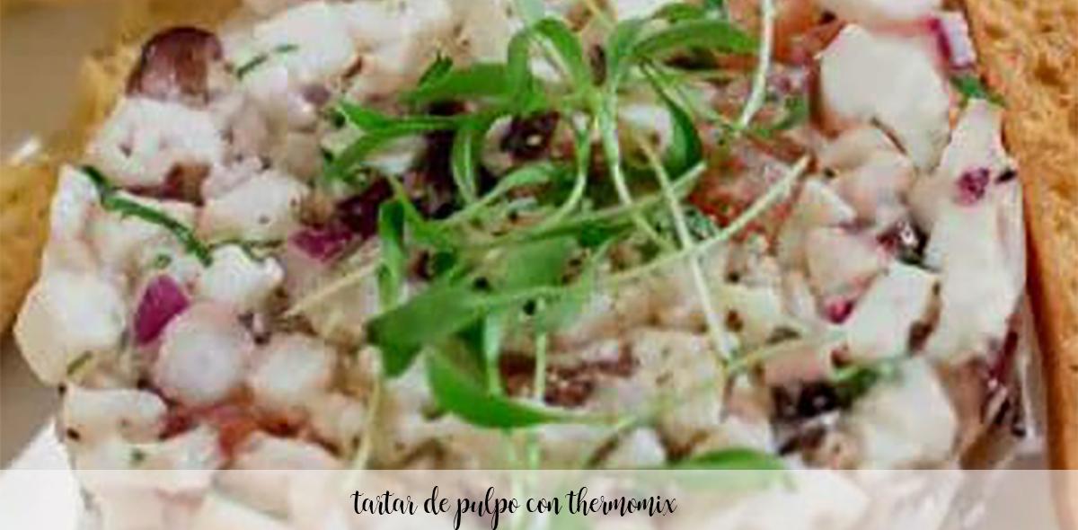 Octopus tartar with thermomix