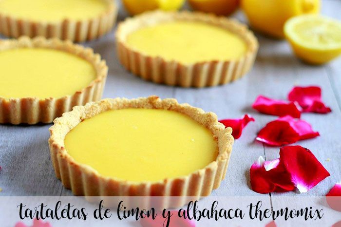 Lemon and basil tartlets with Thermomix