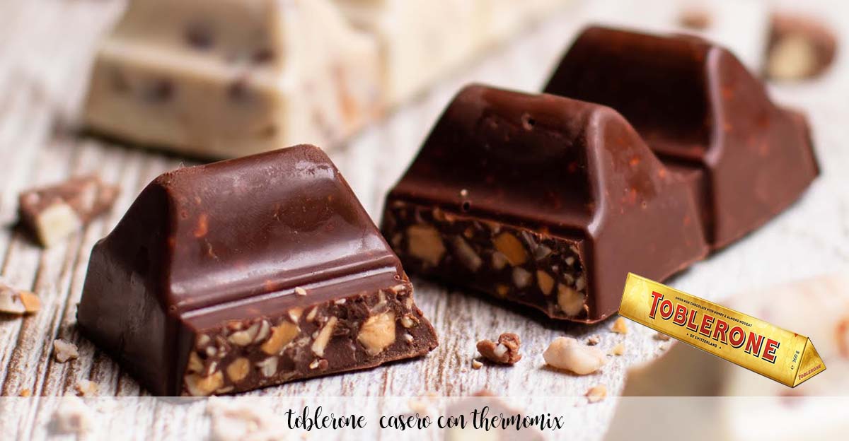 Homemade toblerone with Thermomix