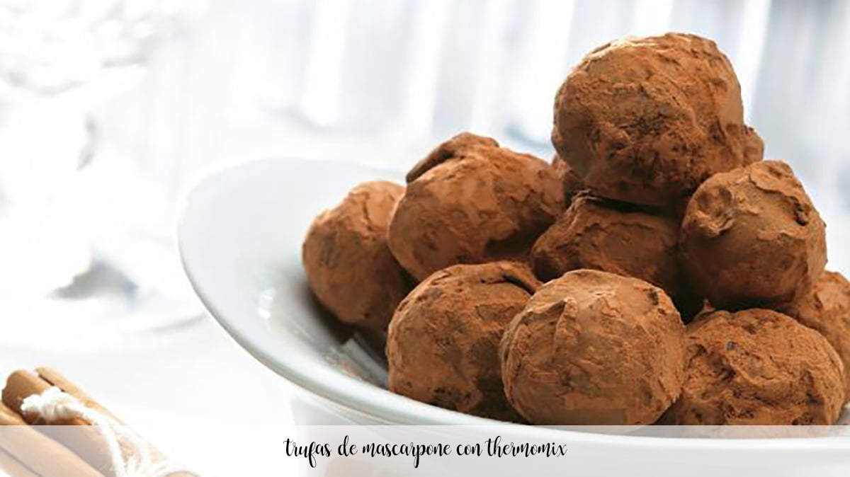  Mascarpone truffles with Thermomix