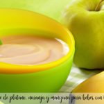 banana, orange and apple puree for babies with thermomix