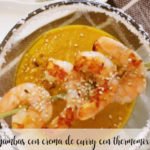 Prawns with curry cream with thermomix