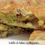 Broad bean omelette with Thermomix
