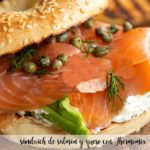 salmon and cheese sandwich with Thermomix