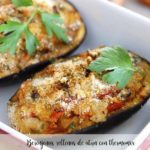 Aubergines stuffed with tuna with thermomix