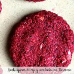 Millet and beetroot burgers with Thermomix