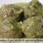 Turkey meatballs with spinach sauce with Thermomix