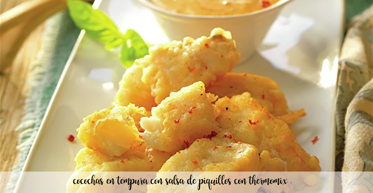 Cocochas in tempura with piquillo pepper sauce in Thermomix - Thermomix  Recipes