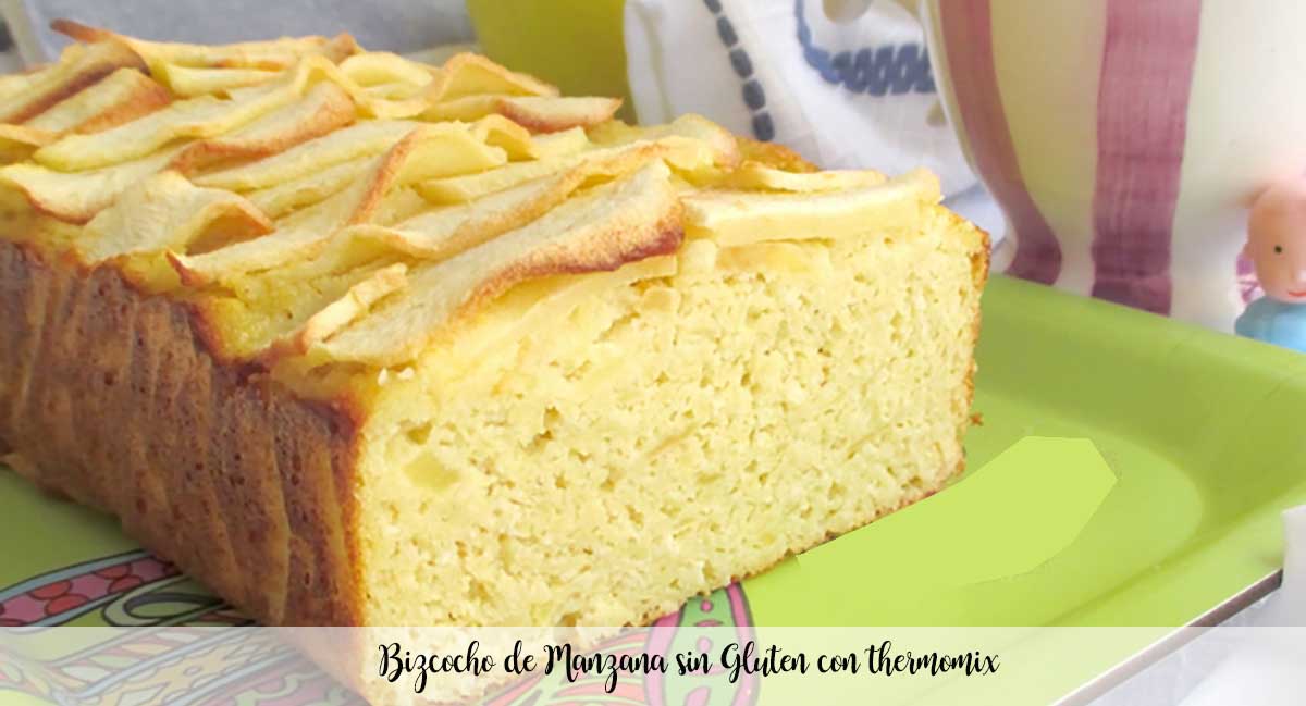 Gluten-free apple cake with thermomix