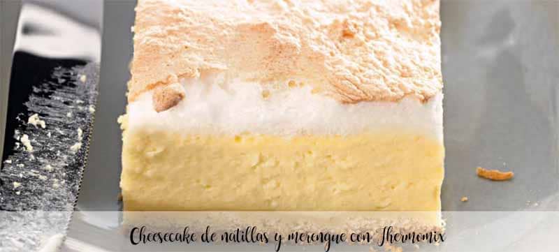 Custard and meringue cheesecake with Thermomix