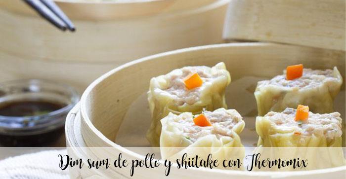 Chicken and shiitake dim sum with Thermomix