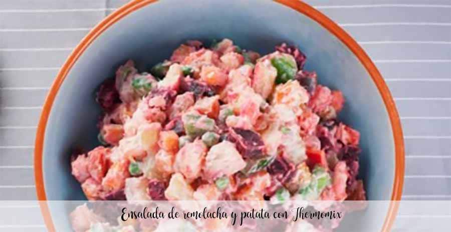 Beet and potato salad with Thermomix