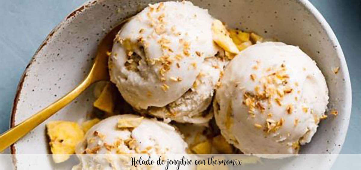 Ginger ice cream with thermomix