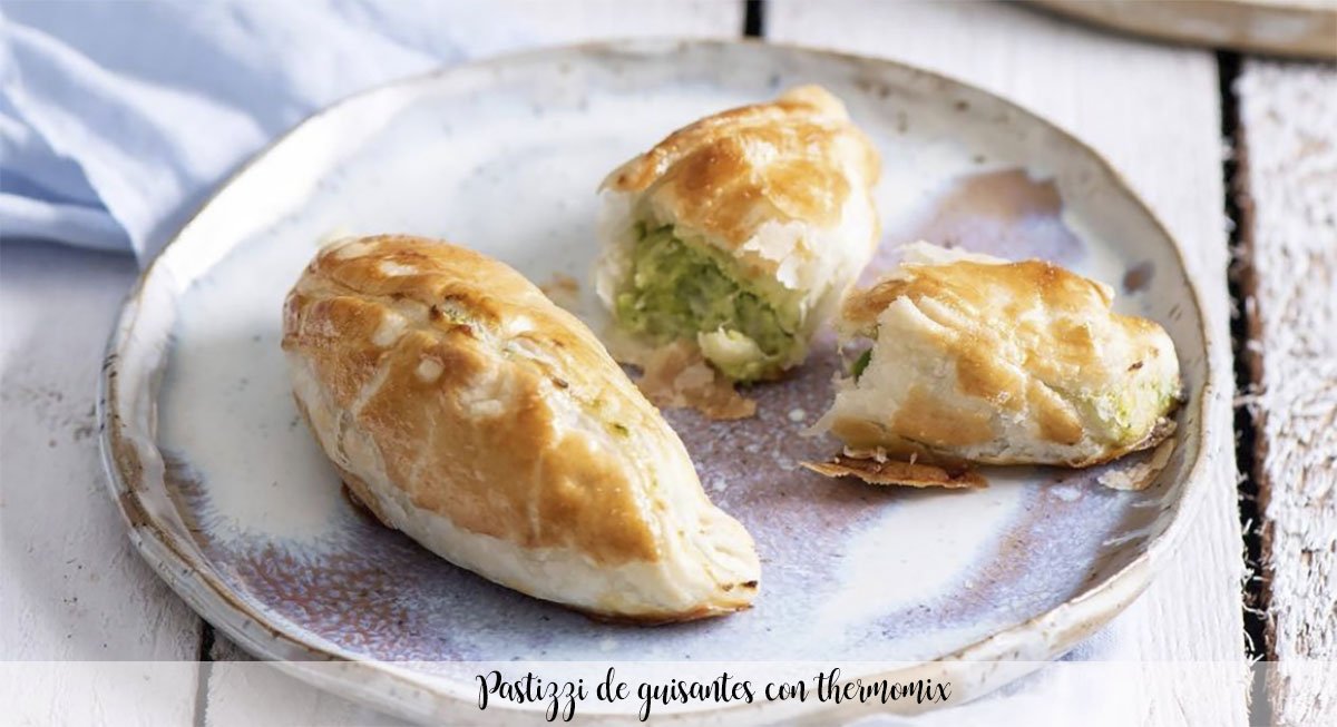 Pea pastizzi with thermomix
