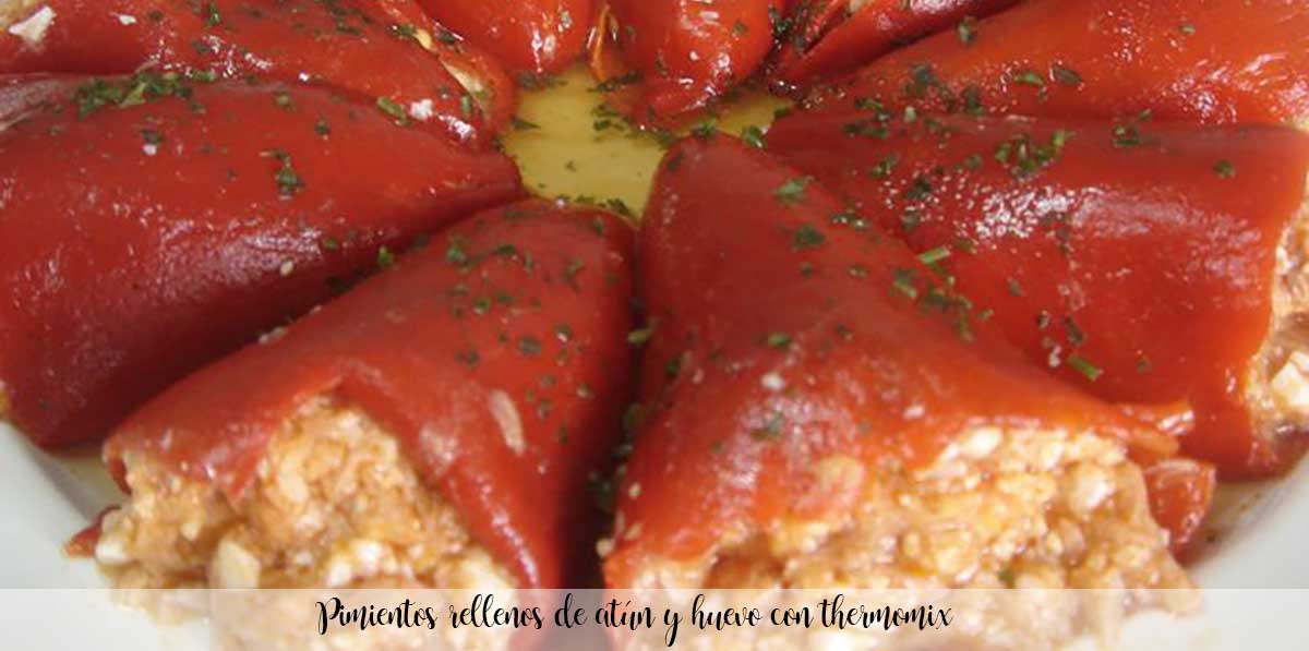 Stuffed peppers with tuna and egg with thermomix