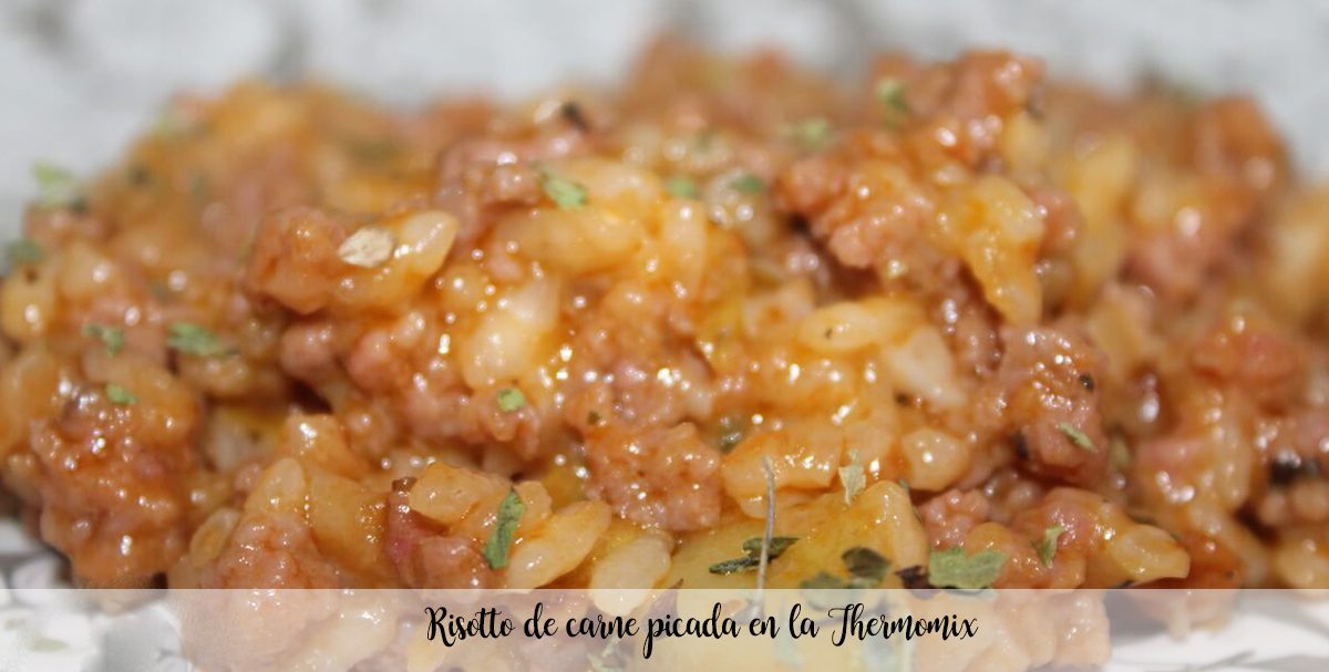 Minced meat risotto in the Thermomix