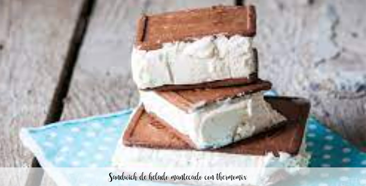 Shortbread ice cream sandwich with thermomix