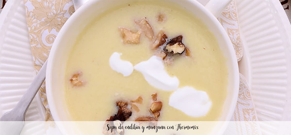 Endive and apple soup with Thermomix