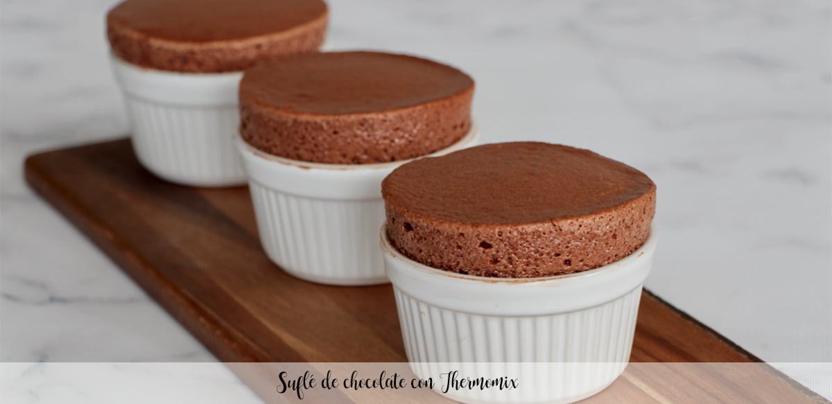 Chocolate soufflé with Thermomix