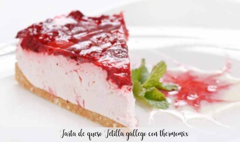 Galician Tetilla cheese cake with thermomix