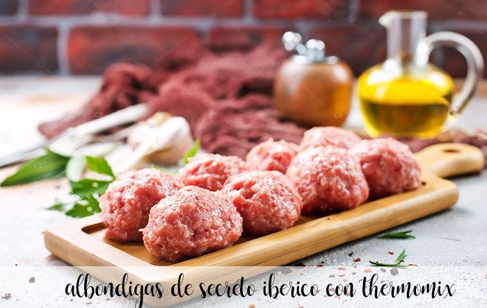 Iberian secret meatballs with thermomix