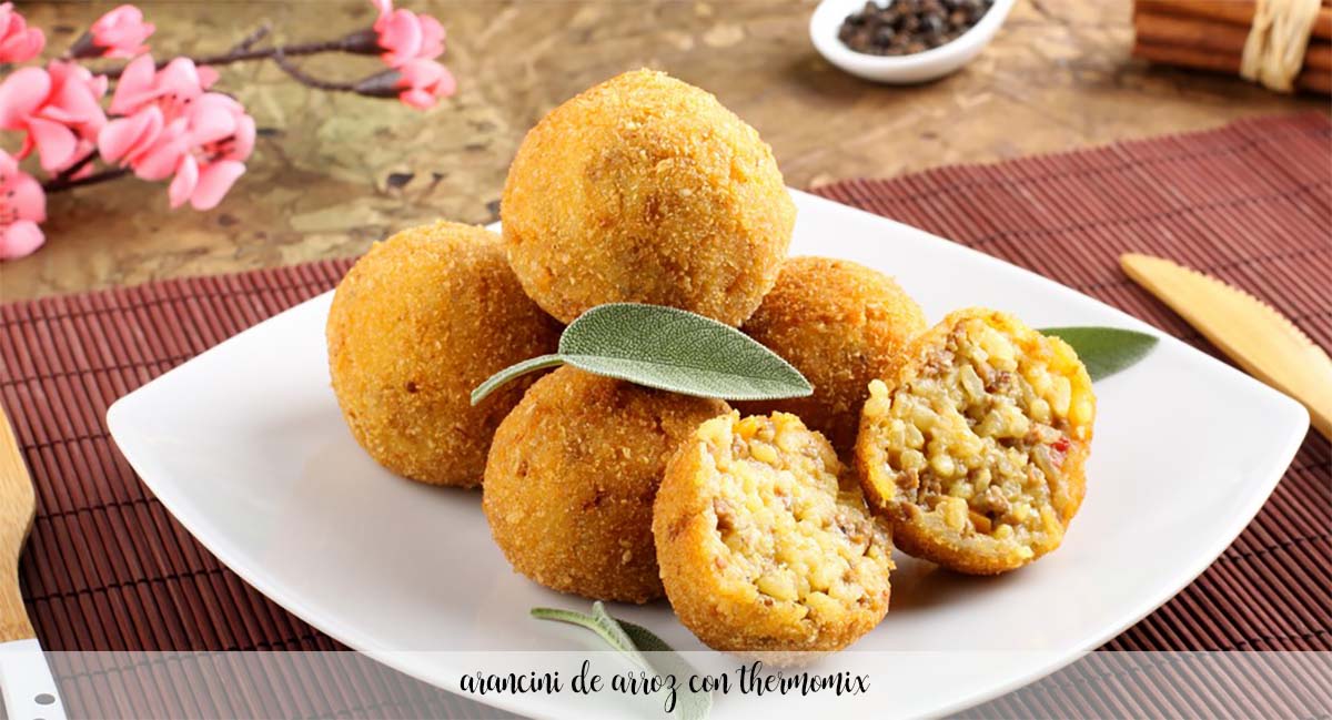 Rice arancini with thermomix